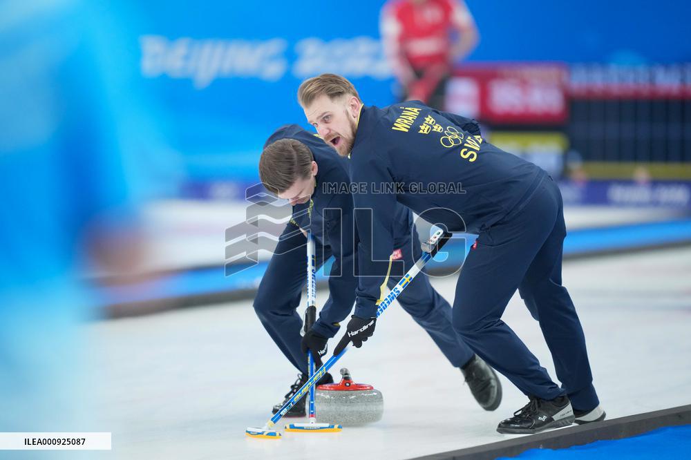 (BEIJING2022)CHINA-BEIJING-CURLING-MEN'S ROUND ROBIN SESSION-SWE VS SUI (CN)
