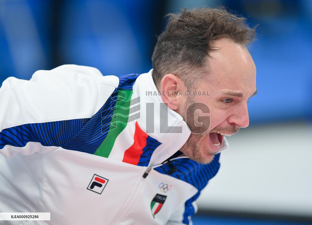 (XHTP)(BEIJING2022)CHINA-BEIJING-OLMPIC WINTER GAMES-CURLING-MEN'S ROUND ROBIN SESSION-NOR VS ITA (CN)
