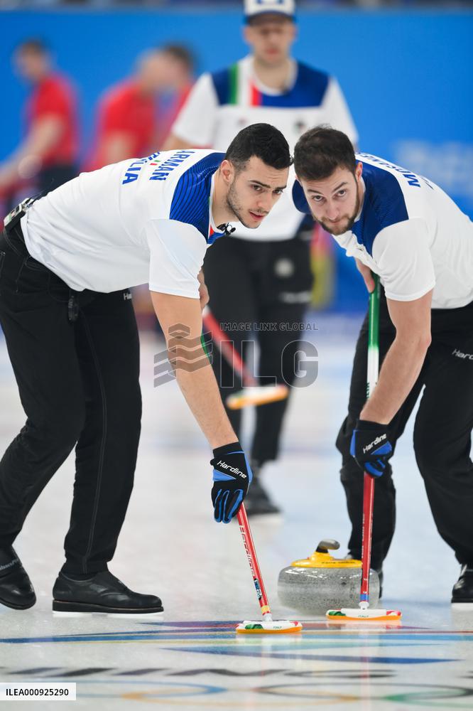 (BEIJING2022)CHINA-BEIJING-OLMPIC WINTER GAMES-CURLING-MEN'S ROUND ROBIN SESSION-NOR VS ITA (CN)