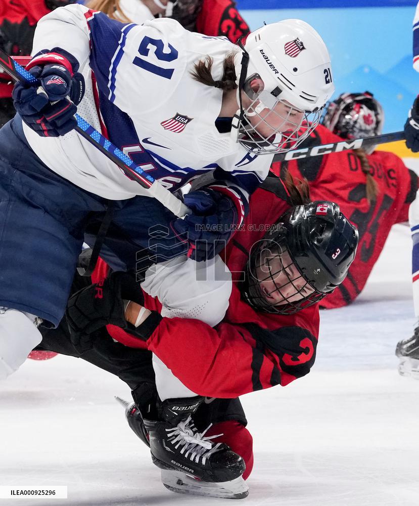 (XHTP)(BEIJING2022)CHINA-BEIJING-OLYMPIC WINTER GAMES-ICE HOCKEY-WOMEN'S GOLD MEDAL GAME-CAN VS USA (CN)
