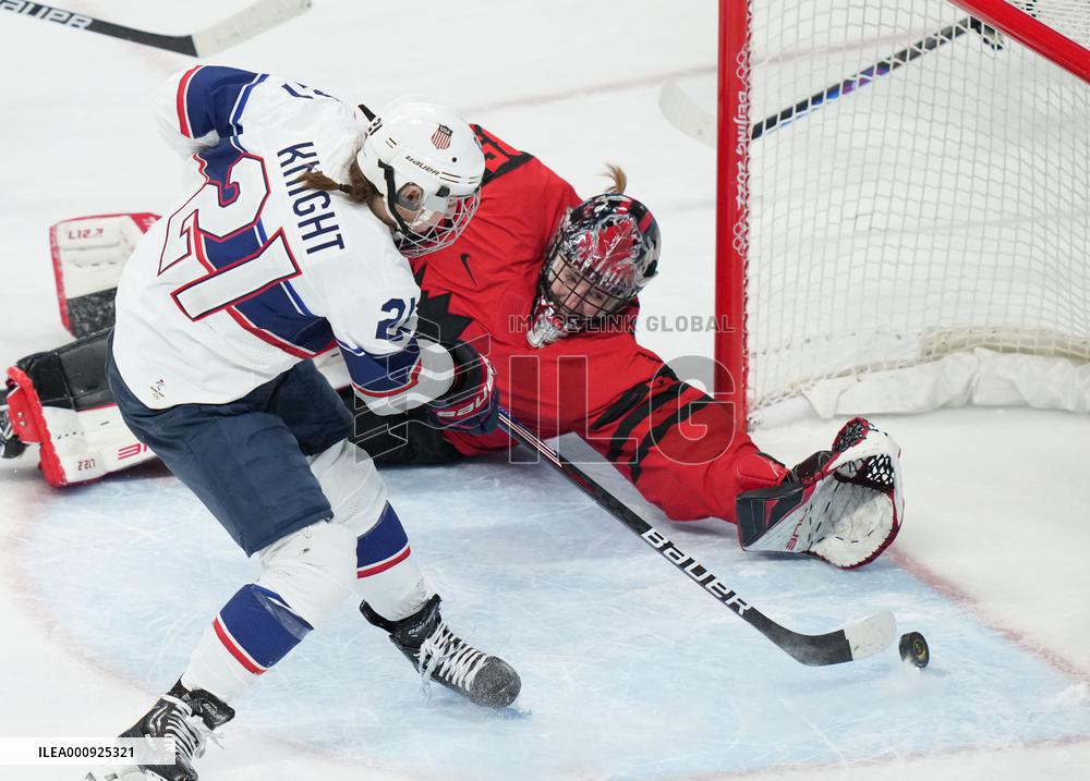 (XHTP)(BEIJING2022)CHINA-BEIJING-OLYMPIC WINTER GAMES-ICE HOCKEY-WOMEN'S GOLD MEDAL GAME-CAN VS USA (CN)