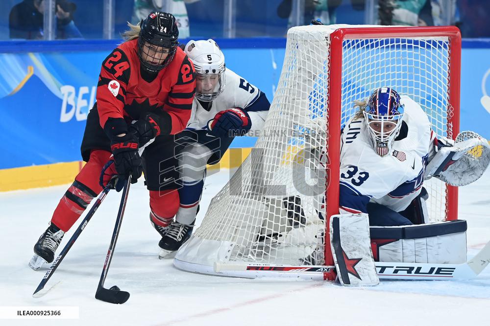 (XHTP)(BEIJING2022)CHINA-BEIJING-OLYMPIC WINTER GAMES-ICE HOCKEY-WOMEN'S GOLD MEDAL GAME-CAN VS USA (CN)