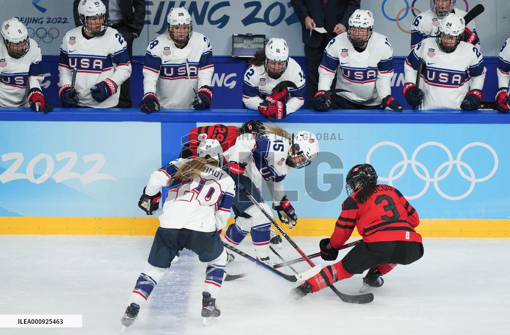 (BEIJING2022)CHINA-BEIJING-OLYMPIC WINTER GAMES-ICE HOCKEY-WOMEN'S GOLD MEDAL GAME-CAN VS USA (CN)