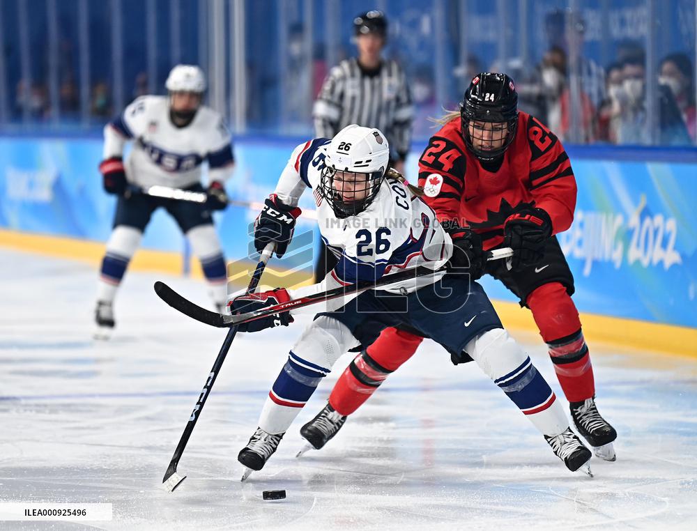 (BEIJING2022)CHINA-BEIJING-OLYMPIC WINTER GAMES-ICE HOCKEY-WOMEN'S GOLD MEDAL GAME-CAN VS USA (CN)