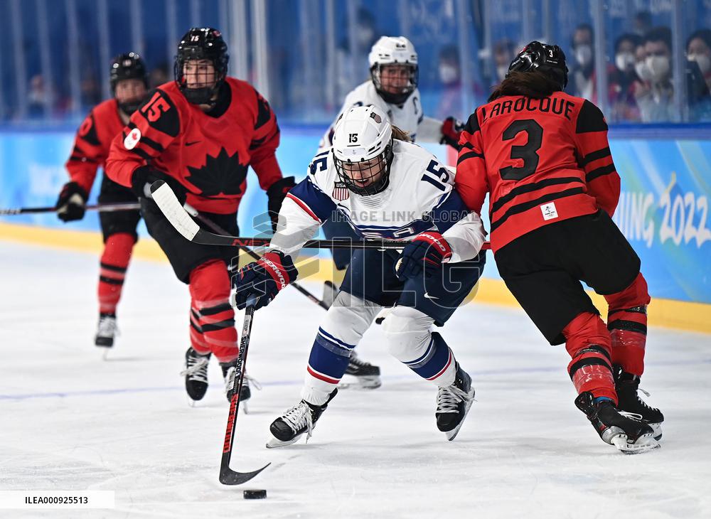 (BEIJING2022)CHINA-BEIJING-OLYMPIC WINTER GAMES-ICE HOCKEY-WOMEN'S GOLD MEDAL GAME-CAN VS USA (CN)