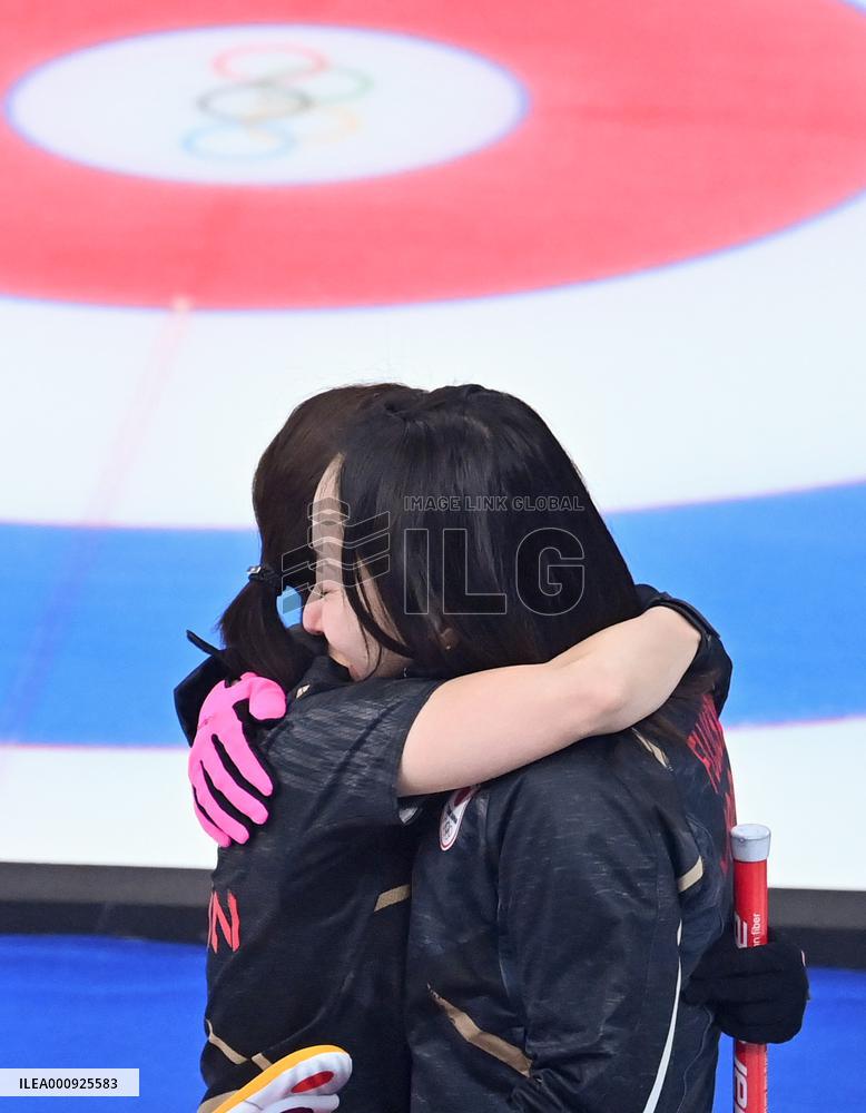 (BEIJING2022)CHINA-BEIJING-OLYMPIC WINTER GAMES-CURLING-WOMEN'S ROUND ROBIN SESSION-JPN VS SUI (CN)