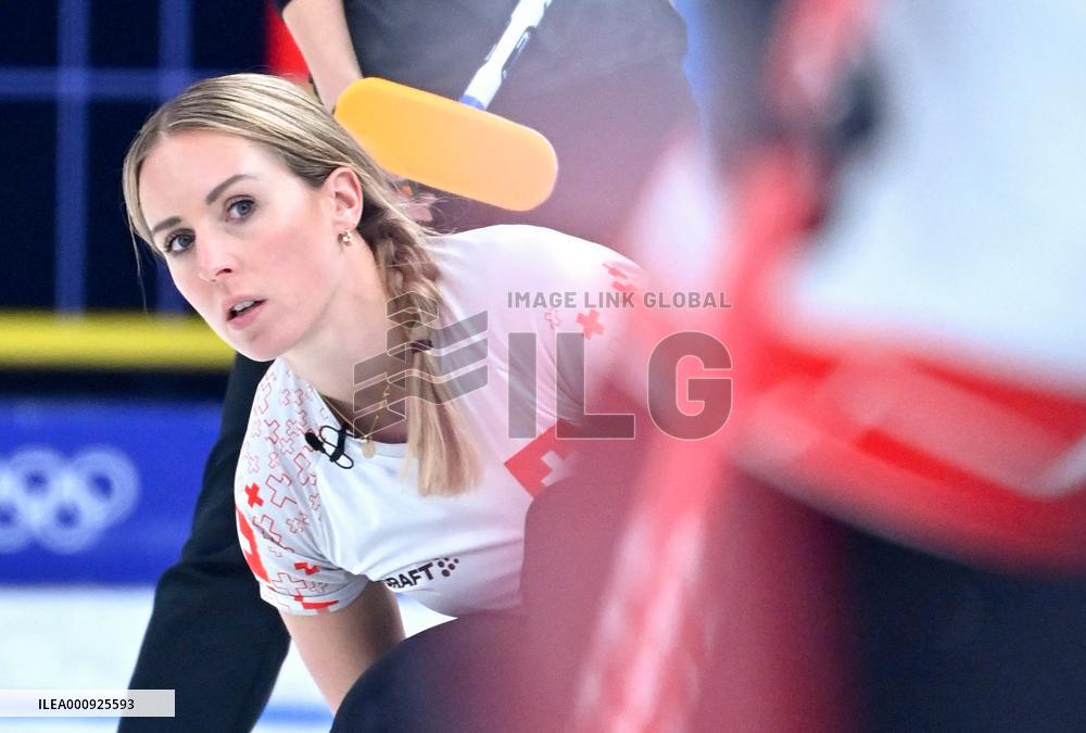 (BEIJING2022)CHINA-BEIJING-OLYMPIC WINTER GAMES-CURLING-WOMEN'S ROUND ROBIN SESSION-JPN VS SUI (CN)