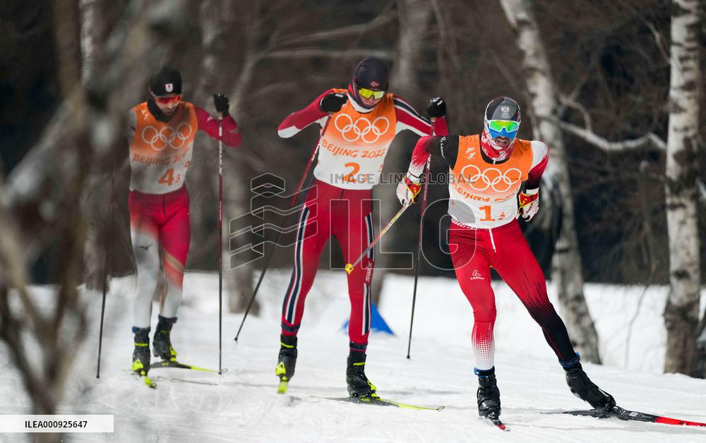(BEIJING2022)CHINA-ZHANGJIAKOU-OLYMPIC WINTER GAMES-NORDIC COMBINED-COUNTRY SKIING-MEN'S TEAM SPRINT CLASSIC (CN)