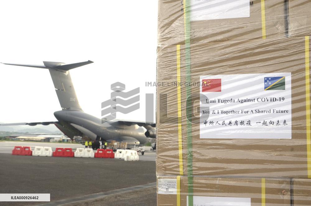 SOLOMON ISLANDS-HONIARA-COVID-19-CHINA-SUPPLIES