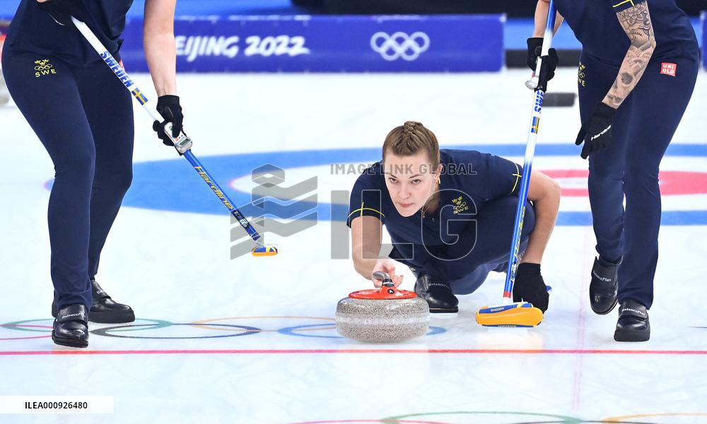 (BEIJING 2022)CHINA-BEIJING-OLYMPIC WINTER GAMES-CURLING-WOMEN'S SEMIFINAL-SWE vs GBR(CN)