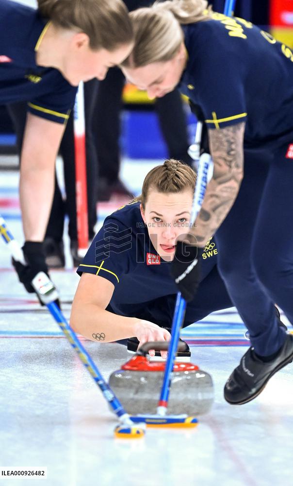 (BEIJING 2022)CHINA-BEIJING-OLYMPIC WINTER GAMES-CURLING-WOMEN'S SEMIFINAL-SWE vs GBR(CN)