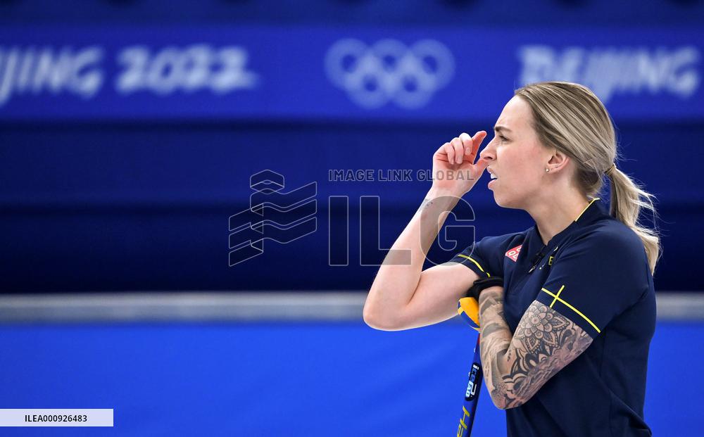 (BEIJING 2022)CHINA-BEIJING-OLYMPIC WINTER GAMES-CURLING-WOMEN'S SEMIFINAL-SWE vs GBR(CN)