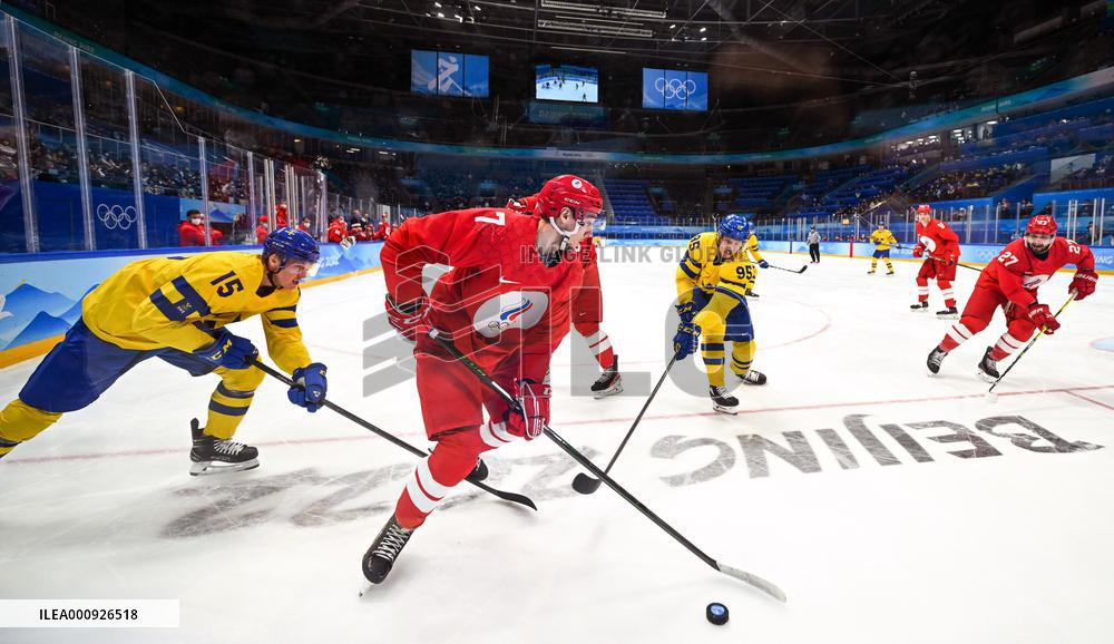(BEIJING2022)CHINA-BEIJING-OLYMPIC WINTER GAMES-ICE HOCKEY-MAN'S PLAY-OFF SEMIFINAL-ROC VS SWE (CN)