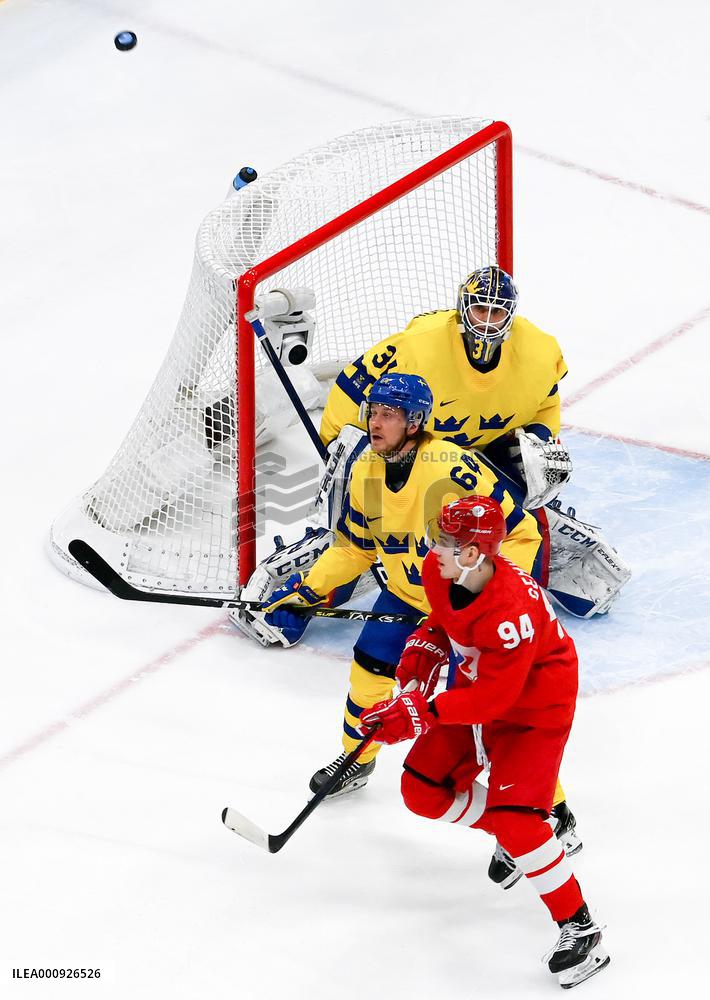 (BEIJING2022)CHINA-BEIJING-OLYMPIC WINTER GAMES-ICE HOCKEY-MAN'S PLAY-OFF SEMIFINAL-ROC VS SWE (CN)