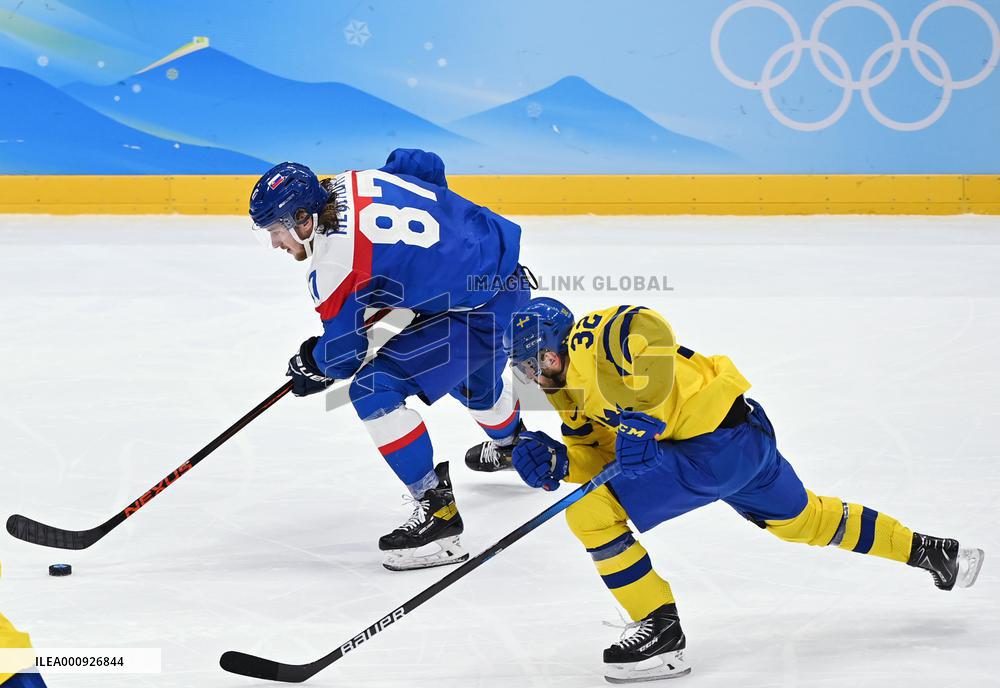 (BEIJING2022)CHINA-BEIJING-OLYMPIC WINTER GAMES-ICE HOCKEY-MAN'S BRONZE MEDAL GAME -SWE VS SVK(CN)