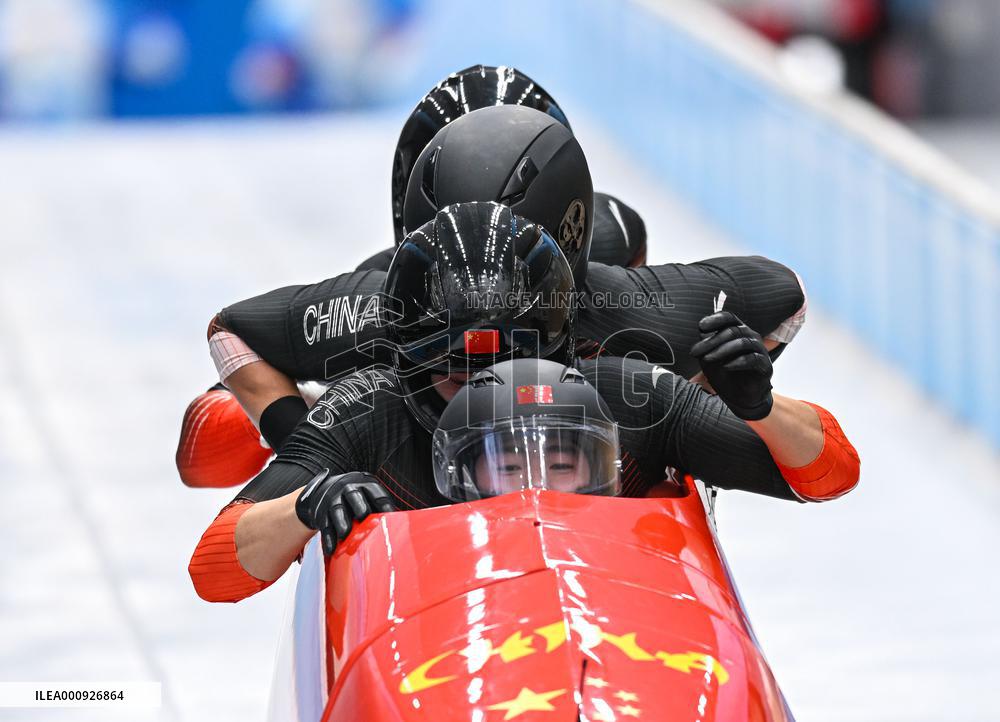 (XHTP)(BEIJING2022)CHINA-BEIJING-OLYMPIC WINTER GAMES-BOBSLEIGH-4-MEN-HEAT(CN)