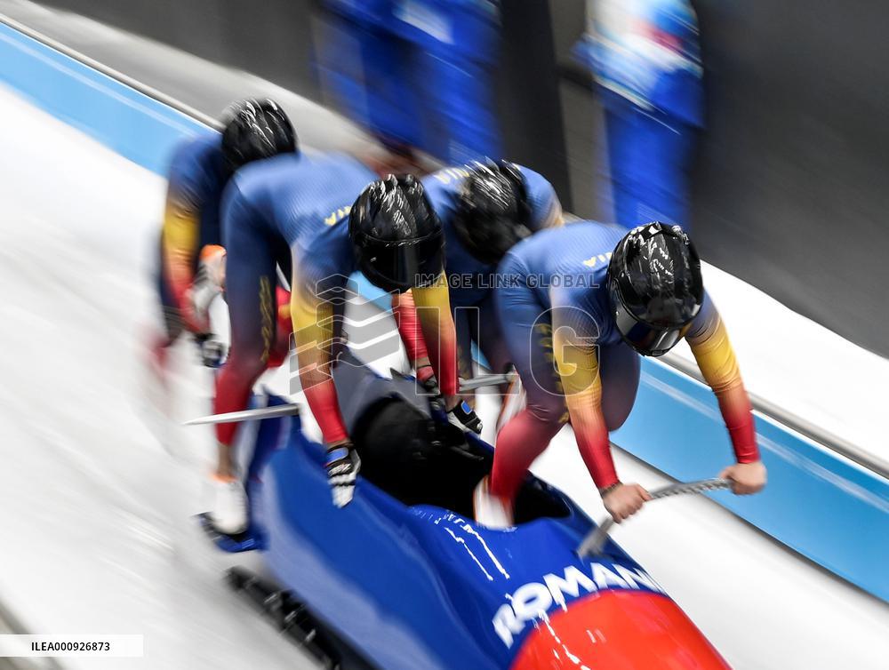 (XHTP)(BEIJING2022)CHINA-BEIJING-OLYMPIC WINTER GAMES-BOBSLEIGH-4-MEN-HEAT(CN)