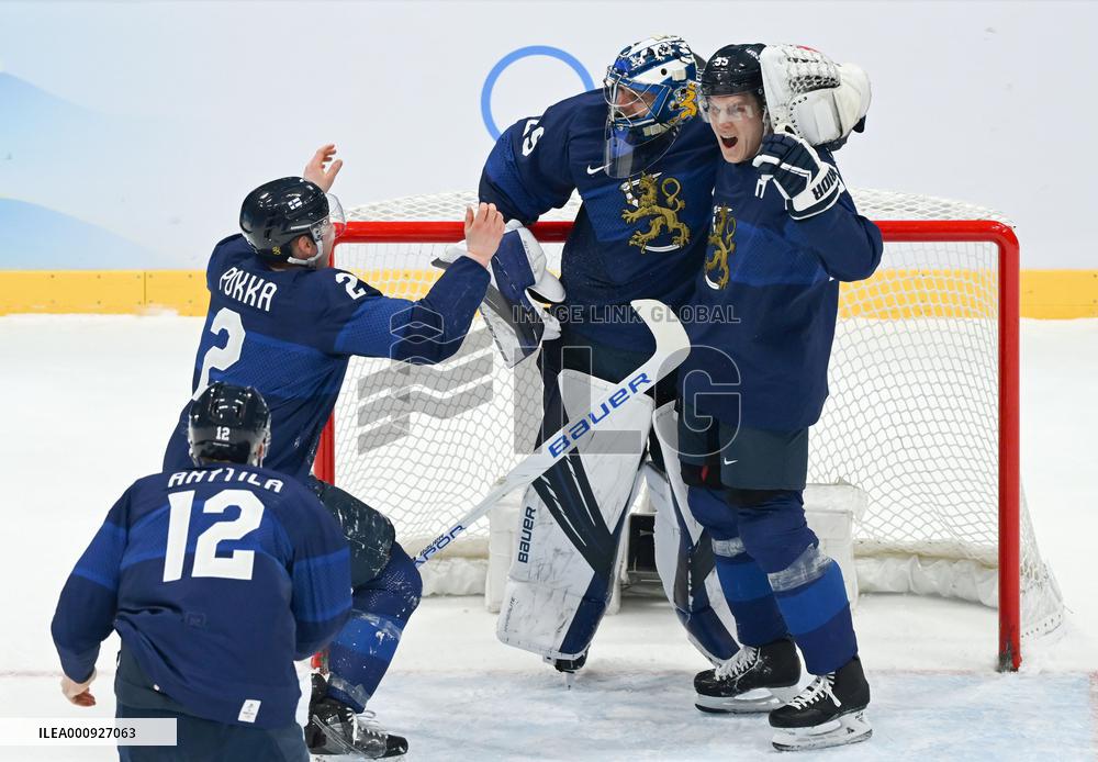 (XHTP)(BEIJING2022)CHINA-BEIJING-OLYMPIC WINTER GAMES-ICE HOCKEY-MEN'S GOLD MEDAL GAME-ROC VS FIN (CN)