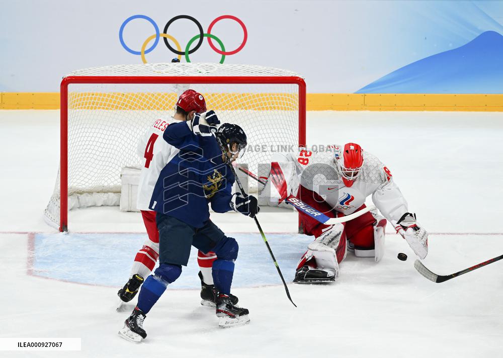 (BEIJING2022)CHINA-BEIJING-OLYMPIC WINTER GAMES-ICE HOCKEY-MEN'S GOLD MEDAL GAME-ROC VS FIN (CN)