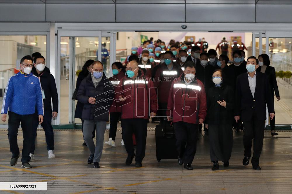 CHINA-MEDICAL TEAM-HONG KONG-ANTI-COVID-19 (CN)