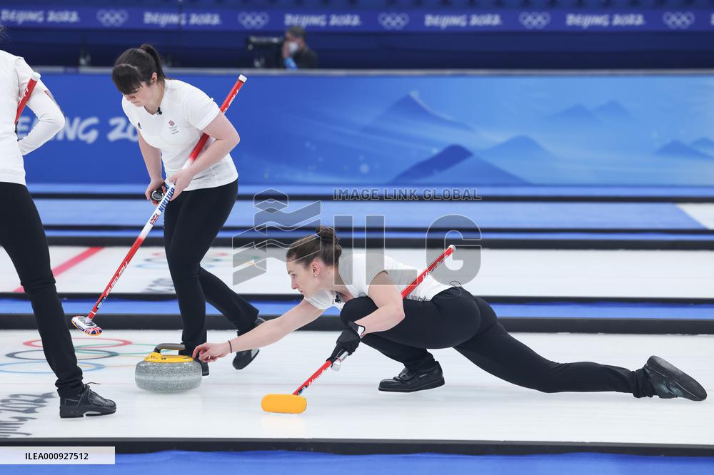 (BEIJING2022)CHINA-BEIJING-OLYMPIC WINTER GAMES-CURLING-WOMEN'S GOLD MEDAL GAME-JPN VS GBR (CN)