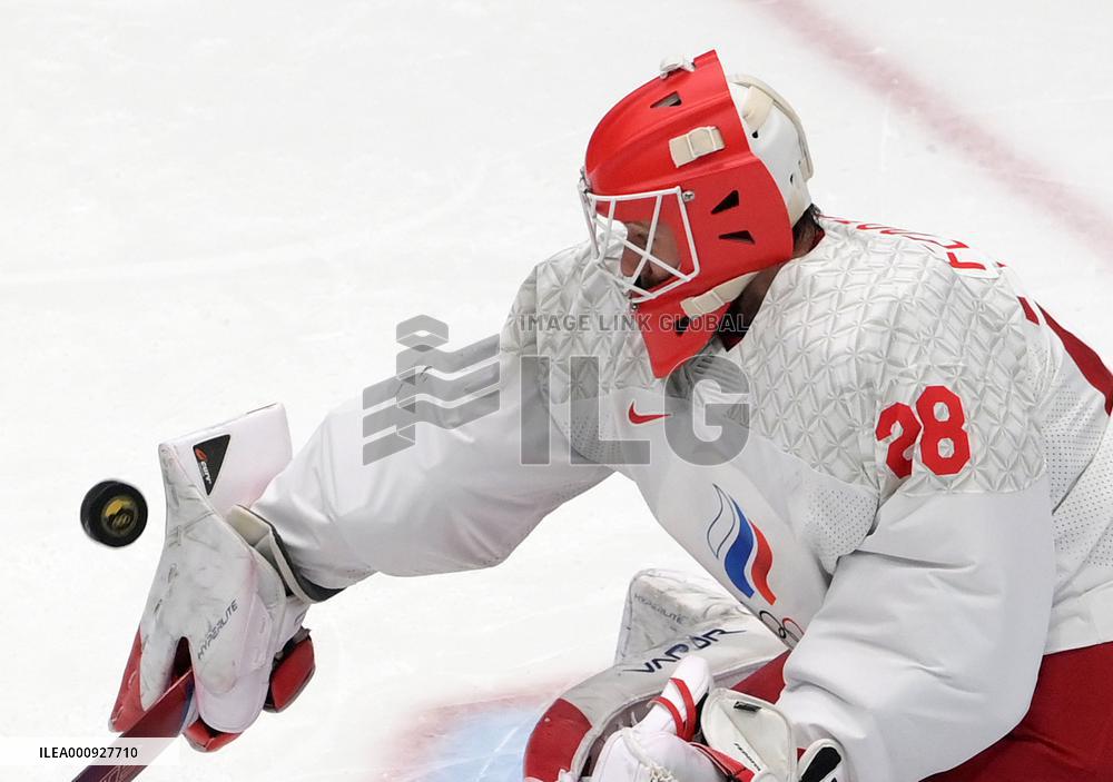 (BEIJING2022)CHINA-BEIJING-OLYMPIC WINTER GAMES-ICE HOCKEY-MEN'S GOLD MEDAL GAME-FIN VS ROC (CN)