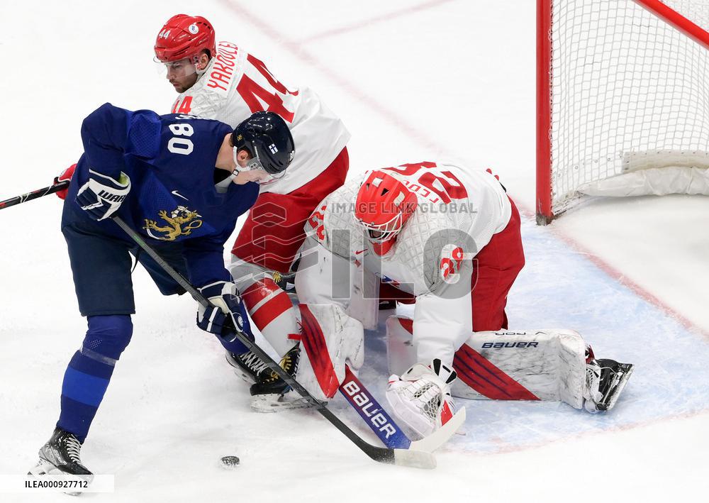 (BEIJING2022)CHINA-BEIJING-OLYMPIC WINTER GAMES-ICE HOCKEY-MEN'S GOLD MEDAL GAME-FIN VS ROC (CN)