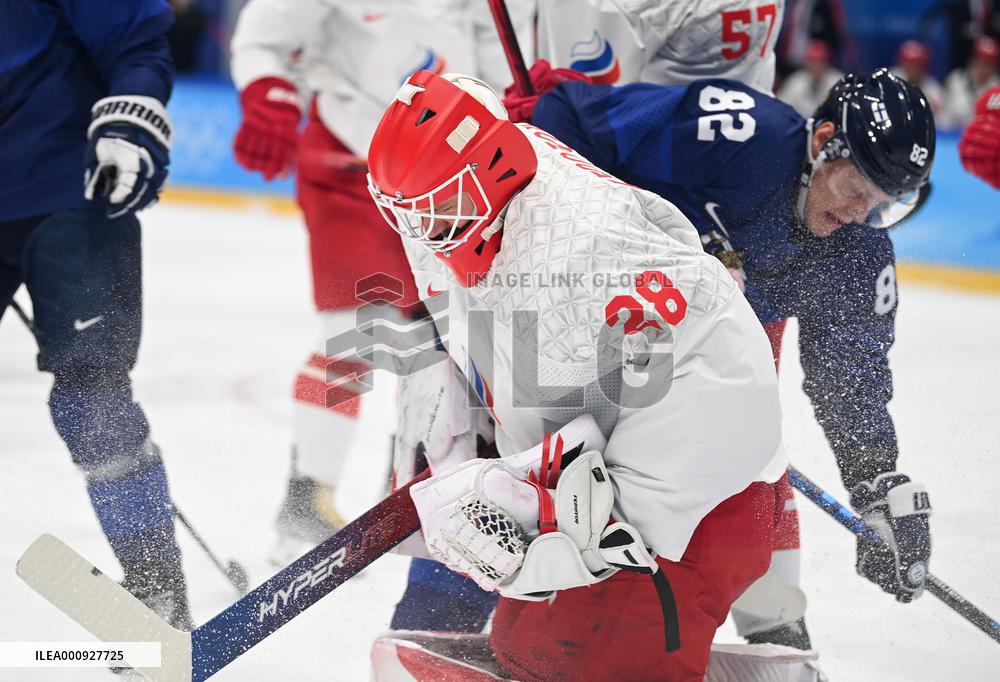 (XHTP)(BEIJING2022)CHINA-BEIJING-OLYMPIC WINTER GAMES-ICE HOCKEY-MEN'S GOLD MEDAL GAME-FIN VS ROC (CN)