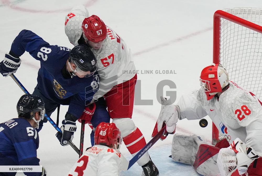 (BEIJING2022)CHINA-BEIJING-OLYMPIC WINTER GAMES-ICE HOCKEY-MEN'S GOLD MEDAL GAME-ROC VS FIN (CN)
