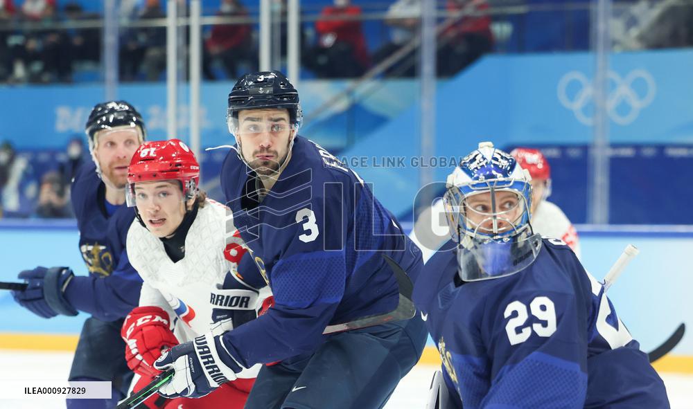 (BEIJING2022)CHINA-BEIJING-OLYMPIC WINTER GAMES-ICE HOCKEY-MEN'S GOLD MEDAL GAME-FIN VS ROC (CN)