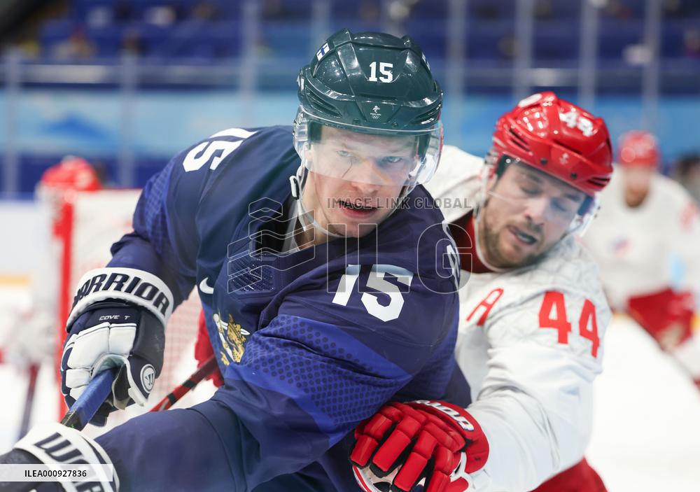 (BEIJING2022)CHINA-BEIJING-OLYMPIC WINTER GAMES-ICE HOCKEY-MEN'S GOLD MEDAL GAME-FIN VS ROC (CN)
