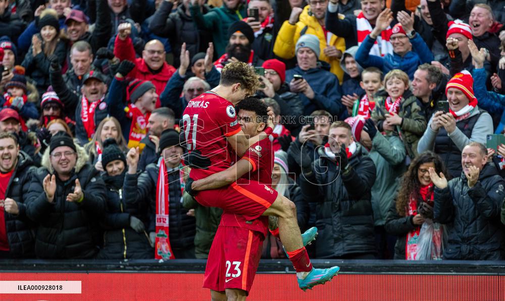 (SP)BRITAIN-LIVERPOOL-FOOTBALL-ENGLISH PREMIER LEAGUE-LIVERPOOL VS NORWICH CITY