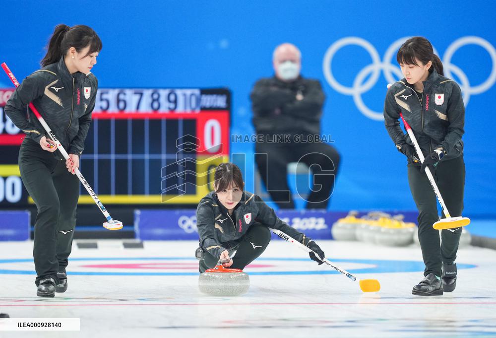 (BEIJING 2022)CHINA-BEIJING-OLYMPIC WINTER GAMES-CURLING-WOMEN'S SEMIFINAL-JPN vs SUI(CN)