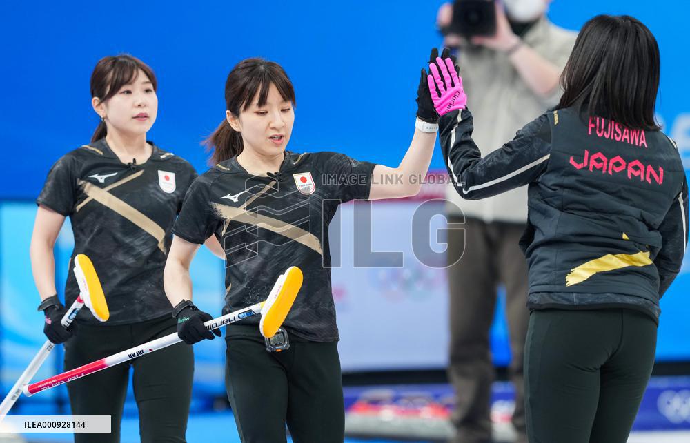 (BEIJING 2022)CHINA-BEIJING-OLYMPIC WINTER GAMES-CURLING-WOMEN'S SEMIFINAL-JPN vs SUI(CN)