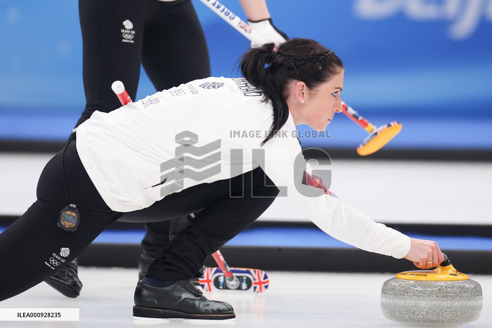 (BEIJING2022)CHINA-BEIJING-OLYMPIC WINTER GAMES-CURLING-WOMEN'S GOLD MEDAL GAME-JPN VS GBR(CN)