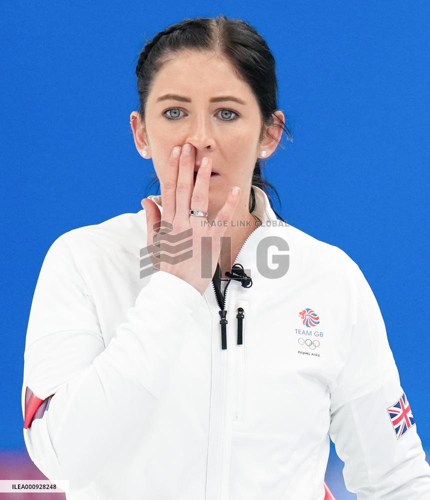 (BEIJING2022)CHINA-BEIJING-OLYMPIC WINTER GAMES-CURLING-WOMEN'S GOLD MEDAL GAME-JPN VS GBR(CN)