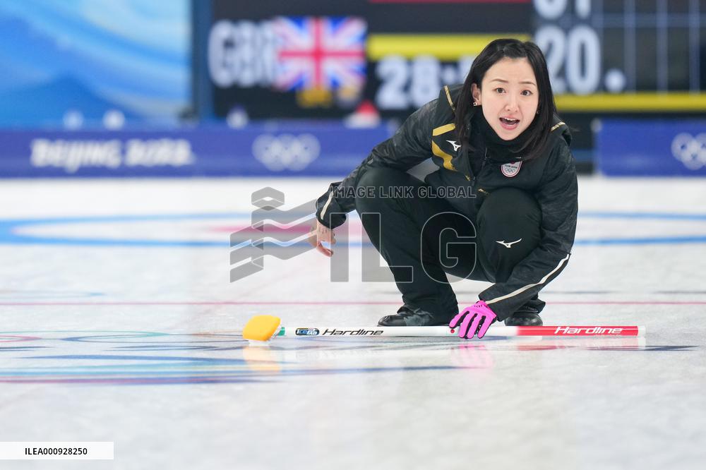 (BEIJING2022)CHINA-BEIJING-OLYMPIC WINTER GAMES-CURLING-WOMEN'S GOLD MEDAL GAME-JPN VS GBR(CN)