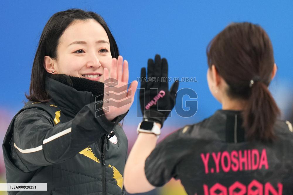 (BEIJING2022)CHINA-BEIJING-OLYMPIC WINTER GAMES-CURLING-WOMEN'S GOLD MEDAL GAME-JPN VS GBR(CN)