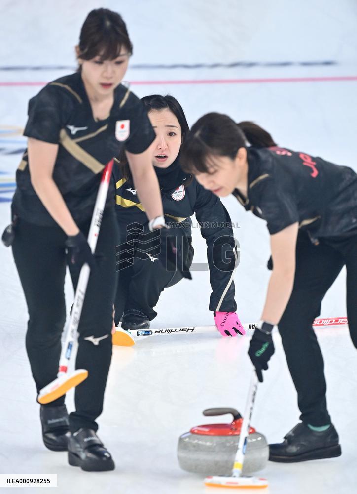 (BEIJING2022)CHINA-BEIJING-OLYMPIC WINTER GAMES-CURLING-WOMEN'S GOLD MEDAL GAME-JPN VS GBR(CN)