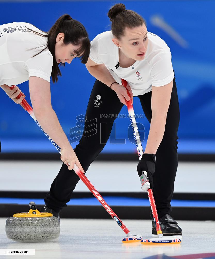 (BEIJING2022)CHINA-BEIJING-OLYMPIC WINTER GAMES-CURLING-WOMEN'S GOLD MEDAL GAME-JPN VS GBR(CN)