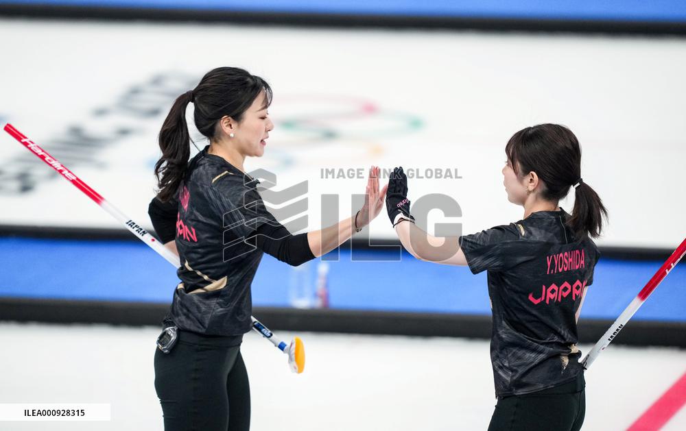(BEIJING2022)CHINA-BEIJING-OLYMPIC WINTER GAMES-CURLING-WOMEN'S GOLD MEDAL GAME-JPN VS GBR(CN)