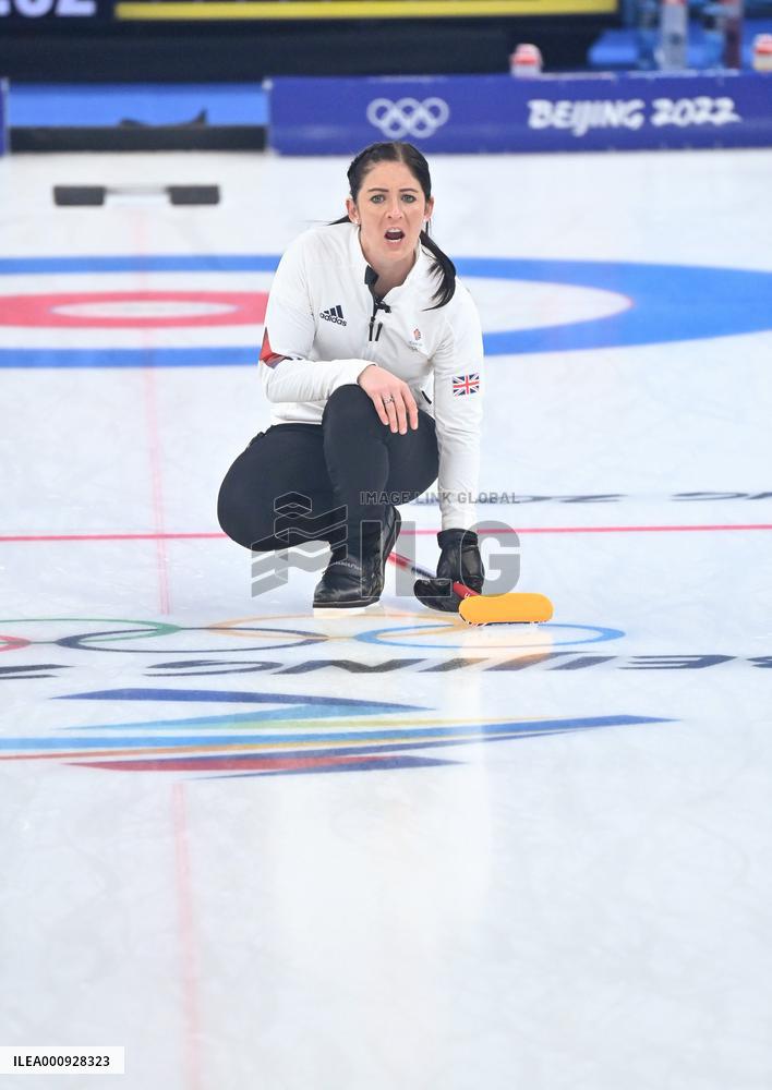 (BEIJING2022)CHINA-BEIJING-OLYMPIC WINTER GAMES-CURLING-WOMEN'S GOLD MEDAL GAME-JPN VS GBR(CN)