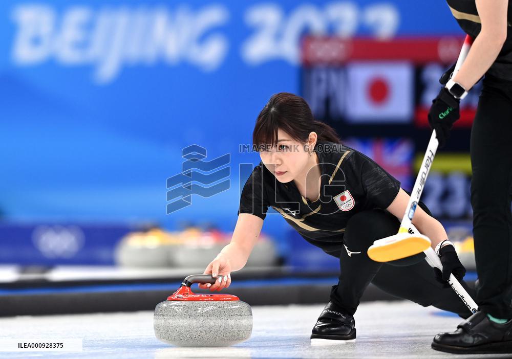 (BEIJING2022)CHINA-BEIJING-OLYMPIC WINTER GAMES-CURLING-WOMEN'S GOLD MEDAL GAME-JPN VS GBR(CN)