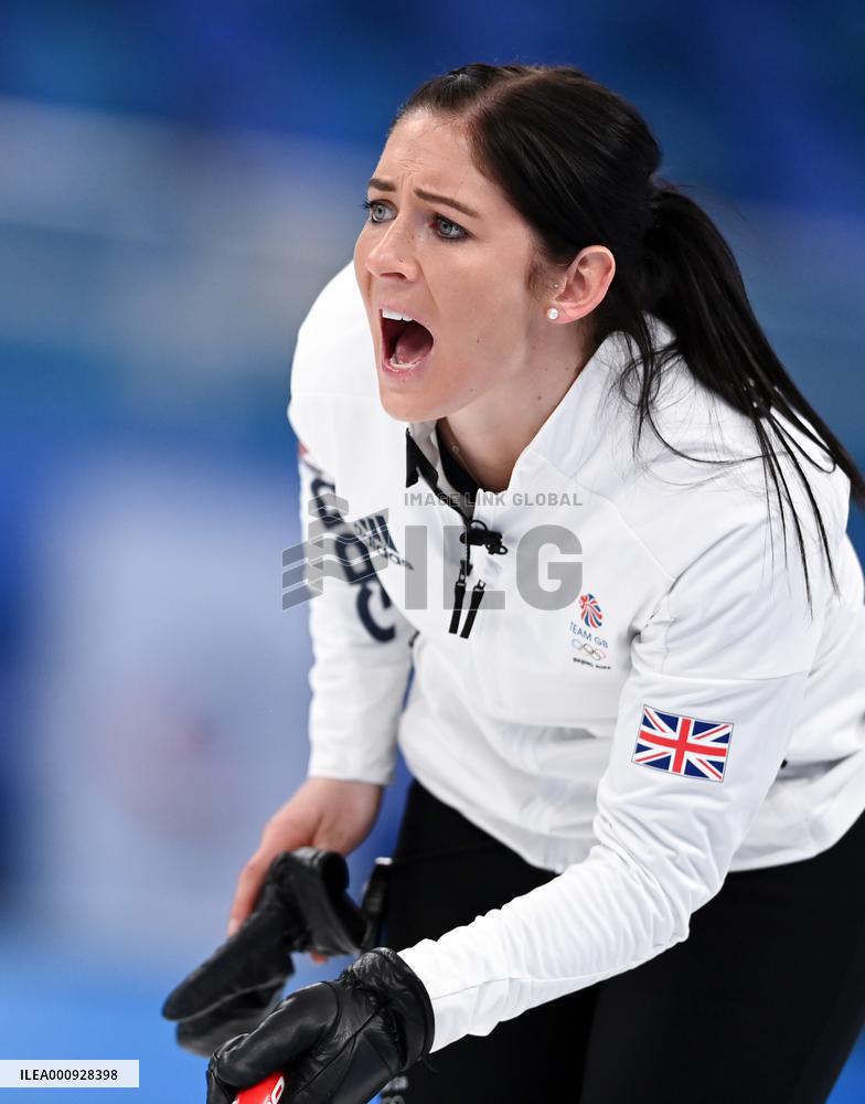 (BEIJING2022)CHINA-BEIJING-OLYMPIC WINTER GAMES-CURLING-WOMEN'S GOLD MEDAL GAME-JPN VS GBR(CN)