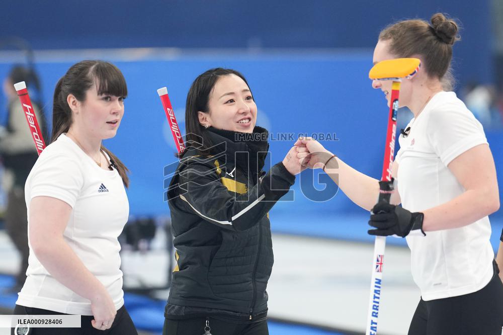 (BEIJING2022)CHINA-BEIJING-OLYMPIC WINTER GAMES-CURLING-WOMEN'S GOLD MEDAL GAME-JPN VS GBR(CN)