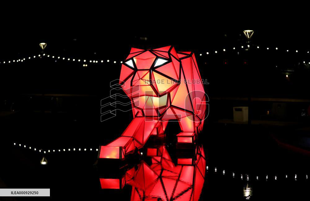 BRITAIN-LONDON-BATTERSEA POWER STATION-LIGHT FESTIVAL