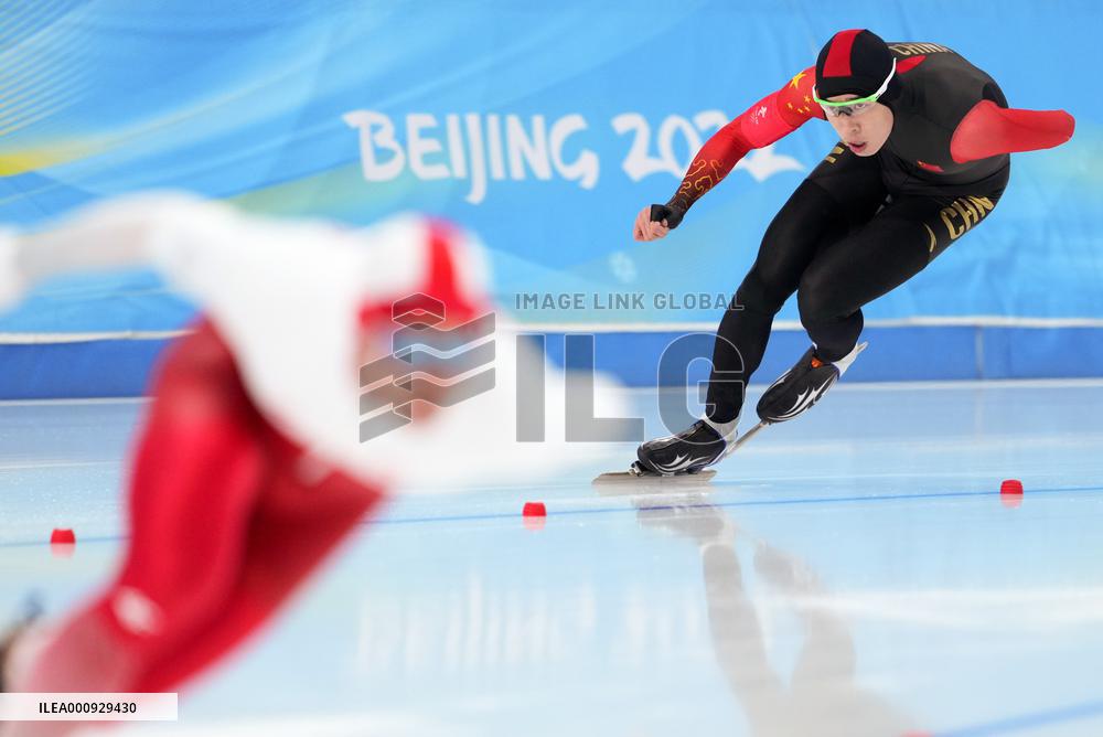 (BEIJING2022)CHINA-BEIJING-OLYMPIC WINTER GAMES-SPEED SKATING-MEN'S 1000M (CN)