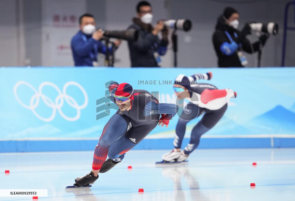 (BEIJING2022)CHINA-BEIJING-OLYMPIC WINTER GAMES-SPEED SKATING-MEN'S 1000M (CN)