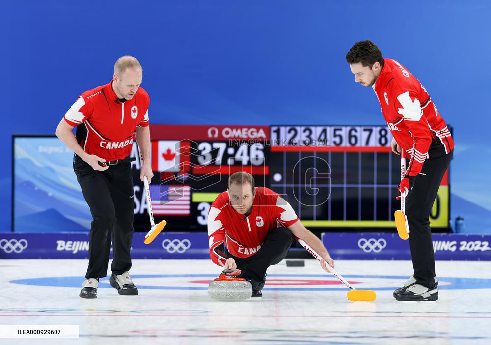 (BEIJING 2022)CHINA-BEIJING-OLYMPIC WINTER GAMES-CURLING-MAN-BRONZE MEDAL-USA vs CAN(CN)