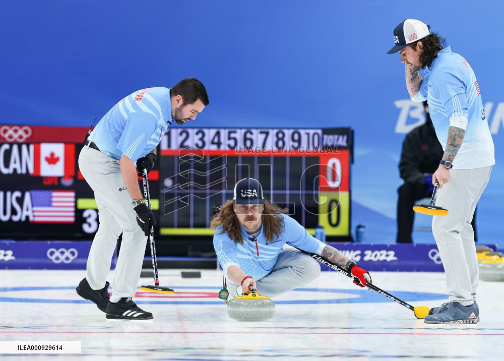 (BEIJING 2022)CHINA-BEIJING-OLYMPIC WINTER GAMES-CURLING-MAN-BRONZE MEDAL-USA vs CAN(CN)